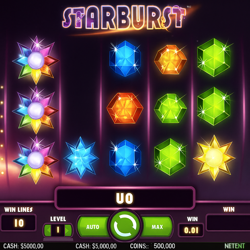 Casinolo - Starburst Slot Game - NetEnt